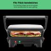 Chefman 3-in-1 Electric Indoor Panini Press & Grill, 4-Slice Sandwich Press, Opens 180° for Grilling
