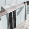 300 x 100 cm  Household Application Door & Window Rain Cover Eaves Transparent Board & Gray Holder