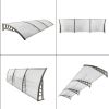 300 x 100 cm  Household Application Door & Window Rain Cover Eaves Transparent Board & Gray Holder