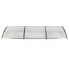 300 x 100 cm  Household Application Door & Window Rain Cover Eaves Transparent Board & Gray Holder