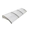300 x 100 cm  Household Application Door & Window Rain Cover Eaves Transparent Board & Gray Holder