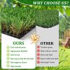 3FTX10FT Outdoor Artificial Grass Runner Rug, Thick Realistic Fake Grass Roll Decor Patio Balcony Garden Lawn, Dog Pets Turf Drain Mat, 1.38" Pile Hei