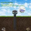 Mole proof solar drive mole proof solar sound wave mole proof pile, snake proof groundhog proof in courtyards, gardens, and lawns (4-piece set)(No shi