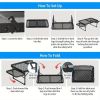 Outdoor Folding Picnic Table Grill Camping Table, 4-6 Person Portable Roll up Aluminum Table,Quick Setup in 1-5 Minutes, for Picnic, Garden, Patio, Di