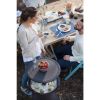 Keter Pacific Cool Bar Outdoor Patio Furniture and Hot Tub Side Table with 7.5 Gallon Beer and Wine Cooler,