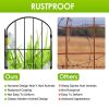 Decorative Garden Fence Fencing 10 Pack, 12.59' Width 23.93' Length Rustproof Metal Wire Panel Border Animal Barrier for Flower Edging for Yard Landsc