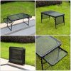 Outdoor Folding Picnic Table Grill Camping Table, 4-6 Person Portable Roll up Aluminum Table,Quick Setup in 1-5 Minutes, for Picnic, Garden, Patio, Di