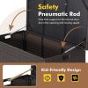 50 Gallon Outdoor Wicker Storage Box with Zippered Liner