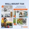 VEVOR Wall Mount Fan, 18 Inch, 3-speed High Velocity Max. 4150 CFM, Waterproof Industrial Wall Fan, Commercial or Residential for Warehouse, Greenhous