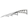 300 x 100 cm  Household Application Door & Window Rain Cover Eaves Transparent Board & Gray Holder