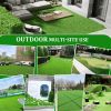 3FTX10FT Outdoor Artificial Grass Runner Rug, Thick Realistic Fake Grass Roll Decor Patio Balcony Garden Lawn, Dog Pets Turf Drain Mat, 1.38" Pile Hei