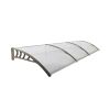 300 x 100 cm  Household Application Door & Window Rain Cover Eaves Transparent Board & Gray Holder