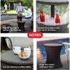 Keter Pacific Cool Bar Outdoor Patio Furniture and Hot Tub Side Table with 7.5 Gallon Beer and Wine Cooler,