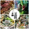 Solar Lights Resin Cat Waterproof Lantern Weather-Resistant Garden Lights Mini Statue Cat Outdoor Lantern Garden Ornament Light