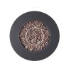 Patio Gas-burning Fire Pit Outdoor Iron Propane Fireplace, 32" Round Fire Pit - 40,000 BTU, Tank outside, Dark Grey