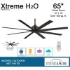 Minka-Aire F896-65-CL Xtreme H2O 65 Inch Outdoor Ceiling Fan with DC Motor in Coal Finish