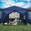 Gazebo Outdoor Wedding Party Patio Enclosed Canopy Tent W/Removable Side Wall Canopy for Fetes Event Yard Decoration Outdoor