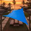 Artpuch Custom Size Sky Blue Sun Shade Sail Triangle Canopy 185 GSM Durable Fabric UV Block Awning for Outdoor Patio Garden Backyard