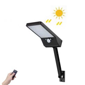 Outdoor Solar Flood Lights Sensor Light for Street Front Door Deck (Color: Black A, type: Flood Lights)