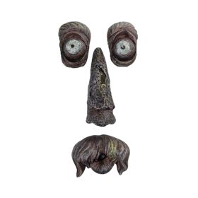 Resin Old Man Tree Hugger Bark Ghost Face Decoration Funny Tree Face D√©cor For Outdoor Yard Easter (Model: C)