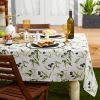 Outdoor Patio Table Decor Tablecloth with Zipper 60 Inch Round