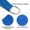 Artpuch Custom Size Sky Blue Sun Shade Sail Triangle Canopy 185 GSM Durable Fabric UV Block Awning for Outdoor Patio Garden Backyard
