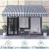 Outdoor Canopy Feet Manual Retractable Patio Door Window Gazebos 13x8 Sunshade Shelter Gazebos