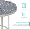 3-Piece Patio Bar Table Set, Outdoor Wicker Bar Height Bistro Furniture for Backyard, Poolside, Balcony w/Barstools, Cushions