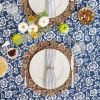Outdoor Patio Table Decor Tablecloth with Zipper 60 Inch Round