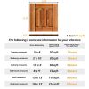 27pcs Wood Interlocking Deck Tiles 11.8"x11.8", Waterproof Flooring Tiles for Indoor and Outdoor, Patio Wood Flooring for Patio Porch Poolside Balcony