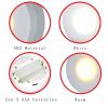 LED Puck Lights Battery Operated Wireless Kitchen Lighting With Remote Control Touch Wireless Dimmable Closet Lights 3PCS Push