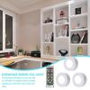 LED Puck Lights Battery Operated Wireless Kitchen Lighting With Remote Control Touch Wireless Dimmable Closet Lights 3PCS Push