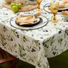Outdoor Patio Table Decor Tablecloth with Zipper 60 Inch Round