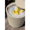 Outdoor Cooler Side Table - 2 in 1 - Designed for use as Outdoor Side Table, Patio Table, Outdoor Patio Decor and Outdoo Bar