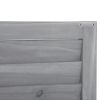 Wooden Garden Shed 3-tier Patio Storage Cabinet Outdoor Organizer Wooden Lockers with Fir Wood Shutter Design
